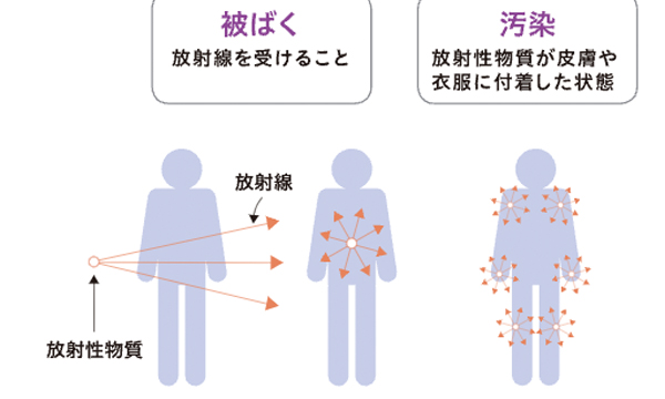 外部被ばくと内部被ばく